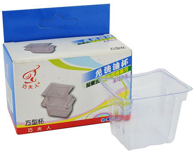 巧夫人 排油煙機專用 拋棄式油杯 方型 10入