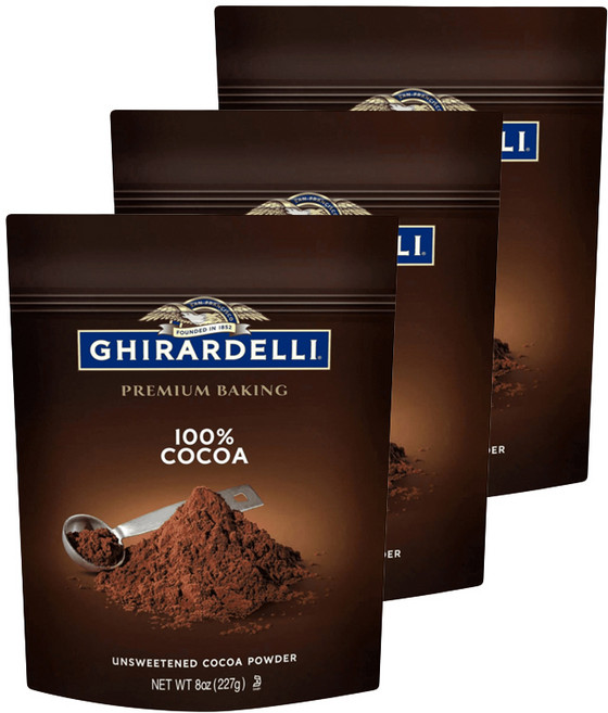 GHIRARDELLI 鷹牌 無糖可可粉, 227g, 1包, 3包