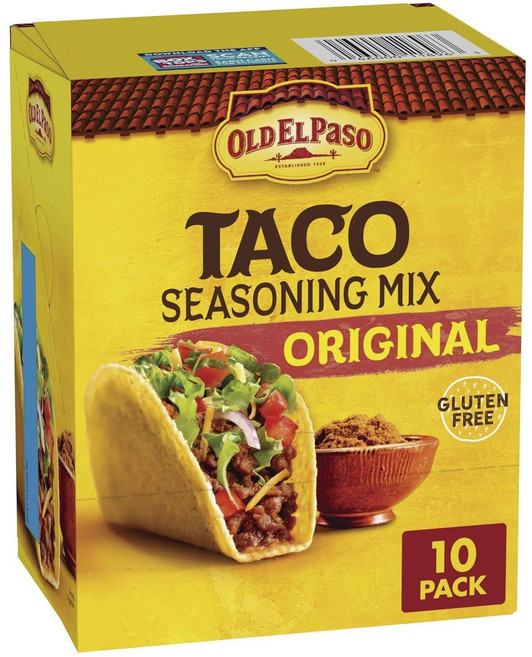 Old El Paso Taco原味調理粉混合包 10入, 1盒, 283.4g