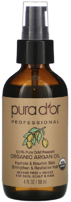 purad'or 冷壓摩洛哥堅果護膚油, 1入, 118ml