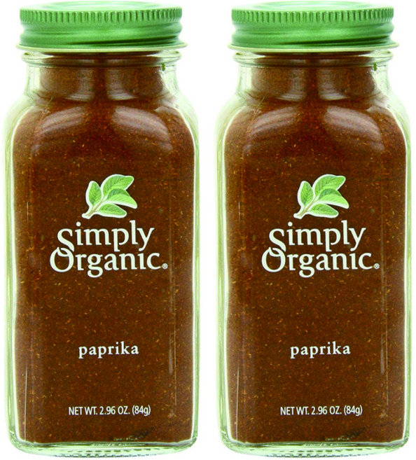 Simply Organic 紅甜椒粉, 2罐, 84g