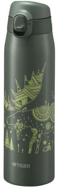 TIGER 虎牌 不鏽鋼設計馬克杯瓶 MCT-A601GT, 1個, 600ml, 麋鹿