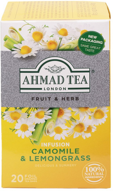 AHMAD TEA Infusion檸檬香茅洋甘菊茶包, 1個, 20件