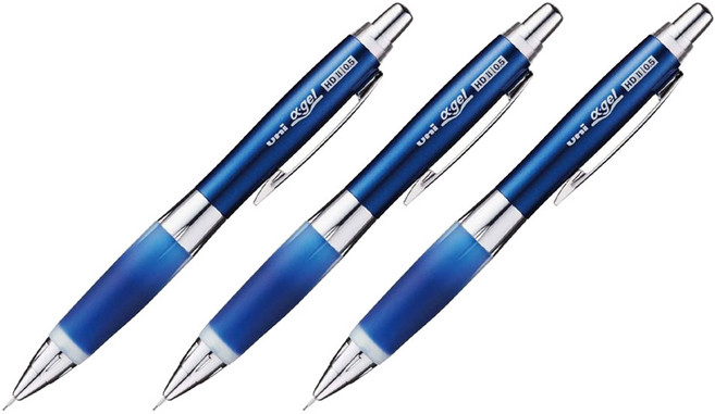 Uni 三菱 a gel HD II搖搖自動鉛筆 M5-619GG 海軍藍色, 3個, 0.5mm