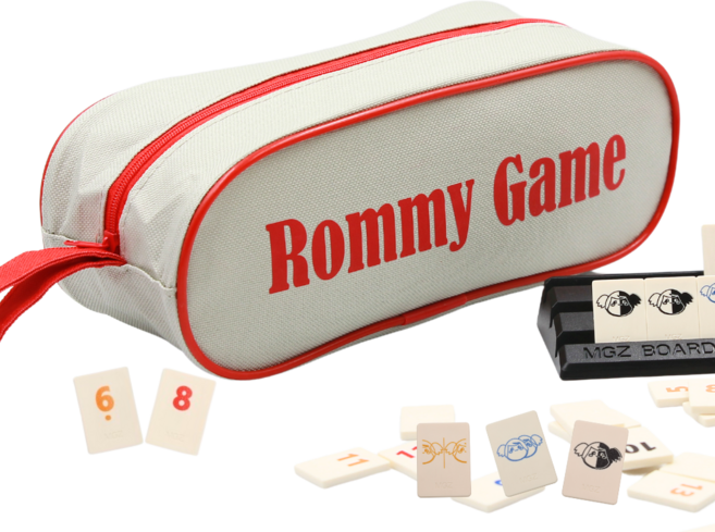 MGZ 拉密數字桌遊 小牌標準字袋裝版 2-4人適用, 1套, Multicolor