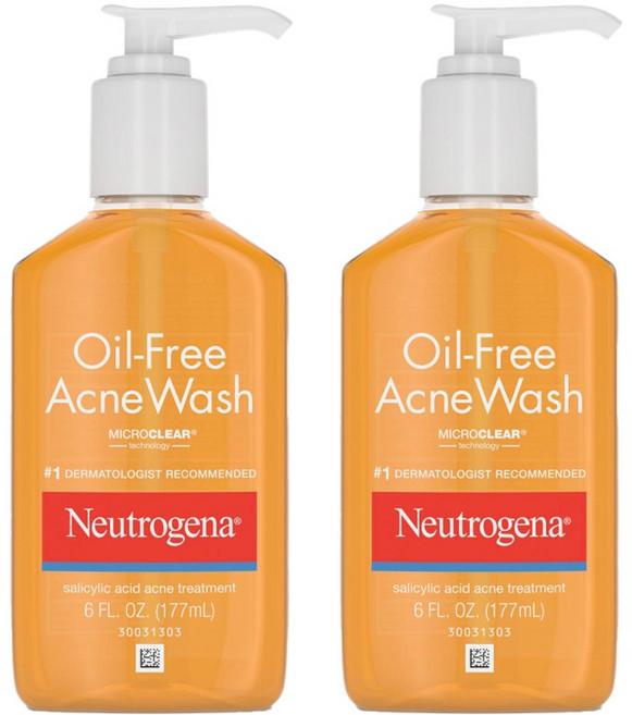 Neutrogena 露得清 控油抗痘洗面乳, 2瓶, 177ml