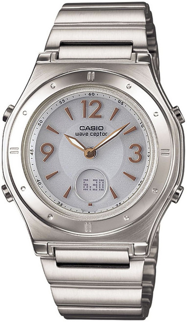 CASIO 卡西歐 女款Wave Ceptor太陽能金屬手錶 LWA-M141D-7AJF