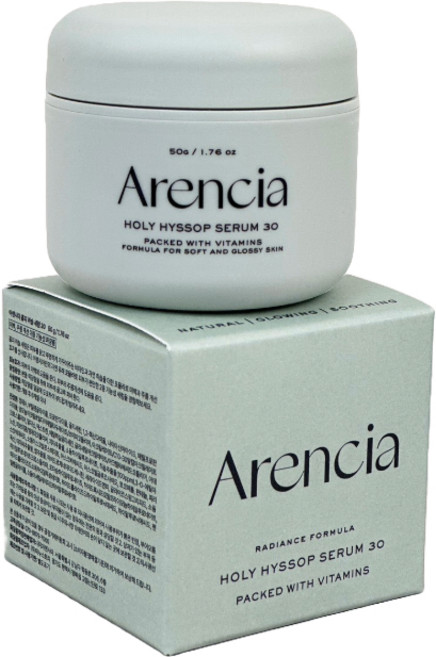 Arencia 聖牛膝草凝膠精華 深層保濕 提亮膚色, 1罐