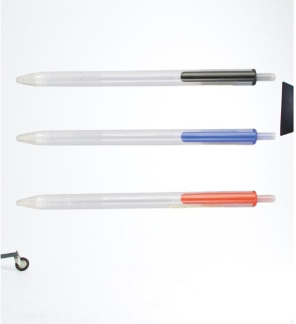 FN.節奏牌 TEMPO 自動中油筆 B114(1.0mm)｜自動原子筆｜辦公文具, 紅色