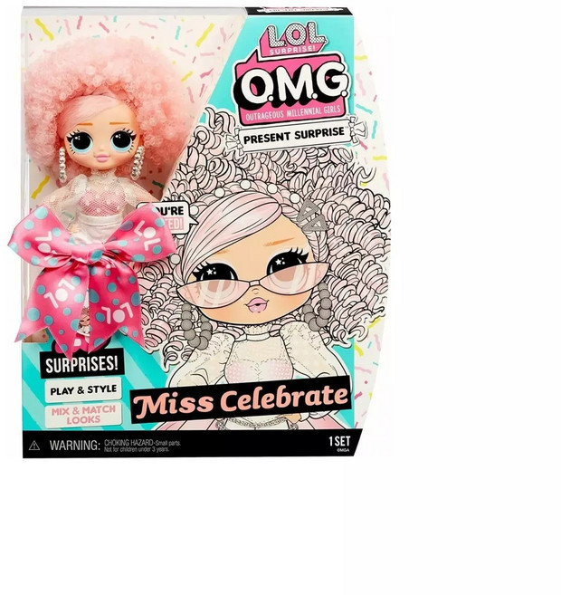 LOL OMG 慶生少女 S2 驚喜寶貝蛋娃娃, 詳見包裝, 1個