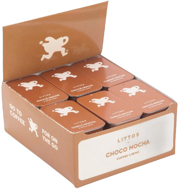 Littos 巧克力摩卡咖啡咀嚼錠, 24盒, 15g