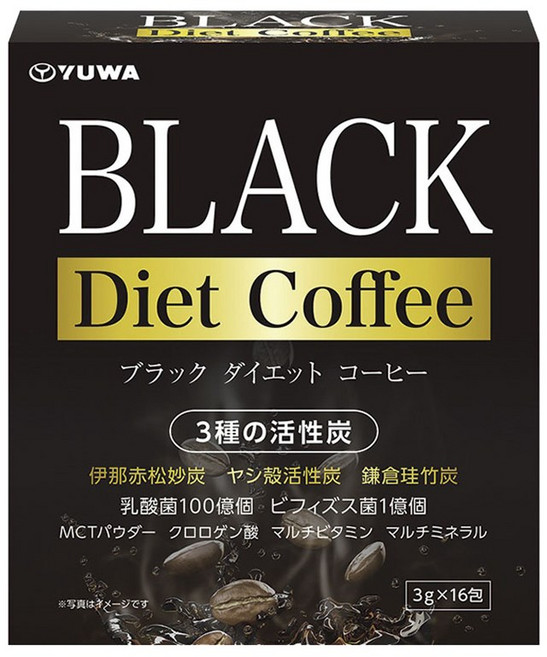 YUWA 纖盈黑咖啡 16包入, 1盒