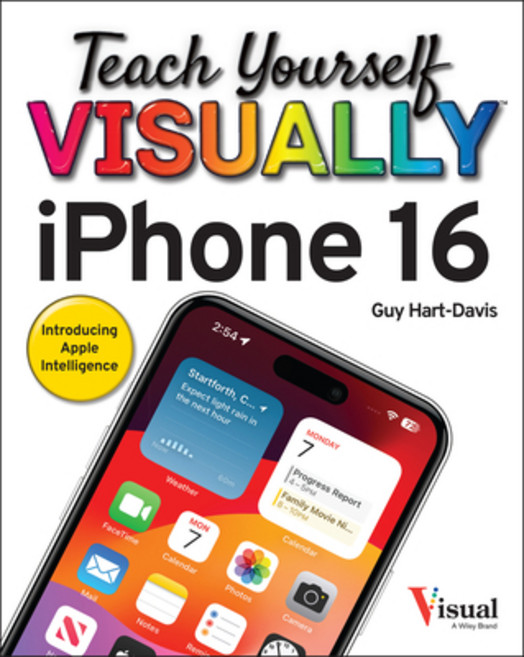 (英文圖書) Teach Yourself Visually iPhone 16 平裝版, Wiley, 英文
