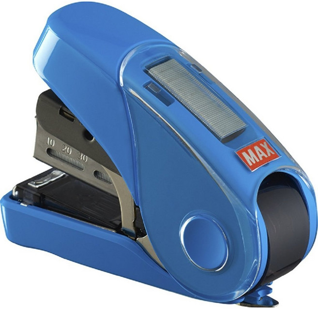 MAX 美克司 釘書機 HD-10FL3K (可訂32枚) 適用NO.10-1M平針, 藍色