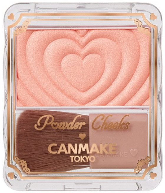 CANMAKE 玩美無瑕腮紅 愛心浮雕 P03 珊瑚桃, P03珊瑚桃, 1個