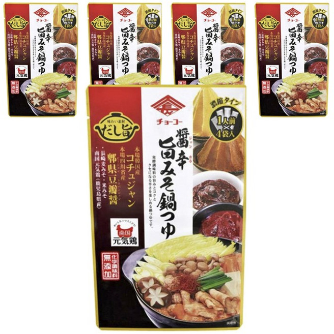 Choko Shoyu 長工醬油 辛味噌高湯包 4包入, 5個, 30ml