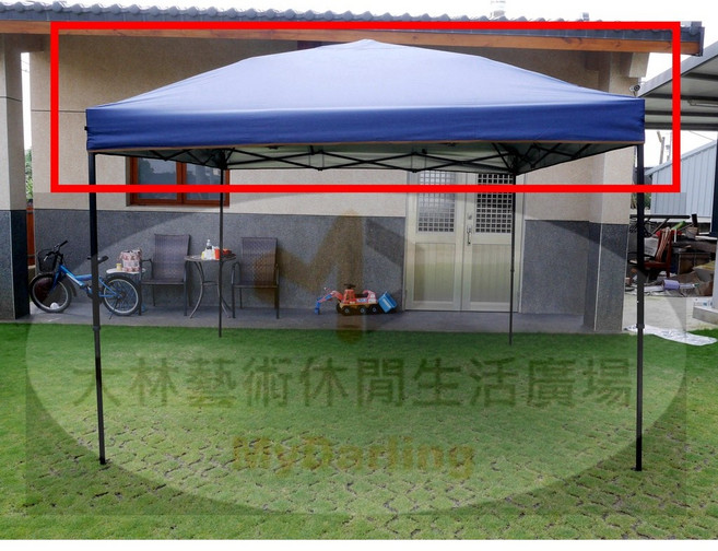 通用客廳帳頂布 快搭遮陽棚 遮雨棚 停車棚 炊事帳 廣告棚 休閒棚 露營棚 頂棚 帆布 銀膠 卡其色頂, 深藍色