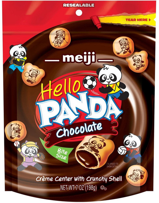 meiji 明治 Hello Panda 巧克力餅乾, 1個, 198g