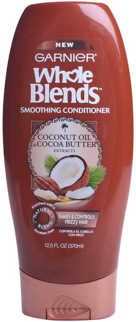 GARNIeR 卡尼爾 Whole Blends椰子油可可脂柔順潤髮乳, 1瓶, 370ml