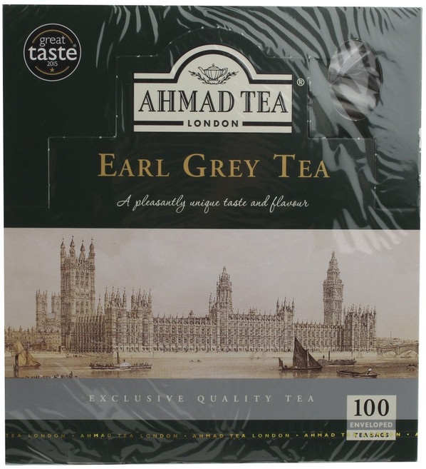 AHMAD TEA 格雷伯爵茶茶包, 2g, 100包, 1盒