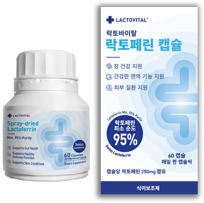 Lactovital Spray-dried乳鐵蛋白膠囊, 1罐, 60顆
