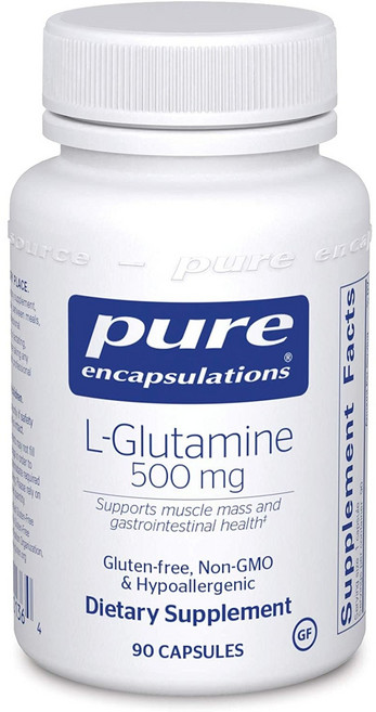 Pure Encapsulations 左旋麩醯胺酸膠囊 500mg, 90顆, 1罐