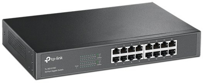 TP-LINK TL-SG1016D 16埠 Gigabit 桌上型 壁掛型 網路交換器, 1個