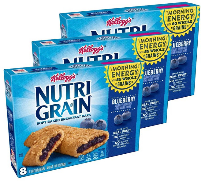 Kellogg's 家樂氏 藍莓夾心穀物棒, 24入, 37g