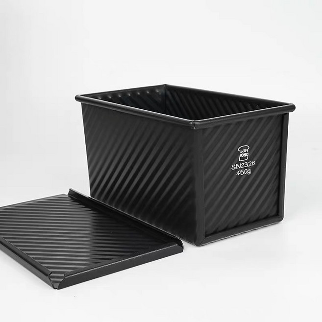 三能 SN2326 450g 低糖健康波紋吐司盒 - 導熱均勻、不沾材質, 1個