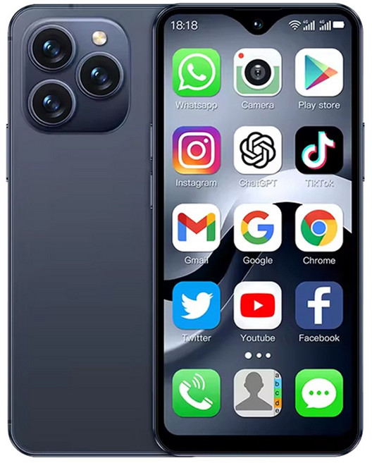 Soyes 迷你手機 F9 Max, 黑色, 128GB