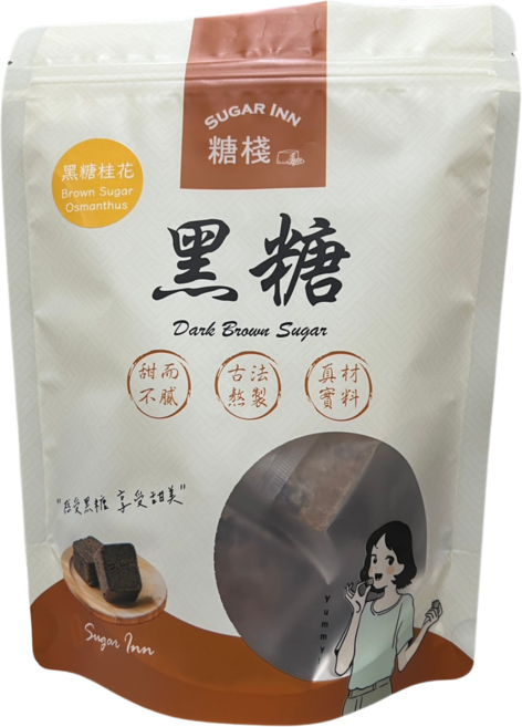 糖棧Sugar Inn 剛剛好系列-黑糖桂花 古法熬製 獨立包裝 養生保健 風味獨特, 17g, 12個