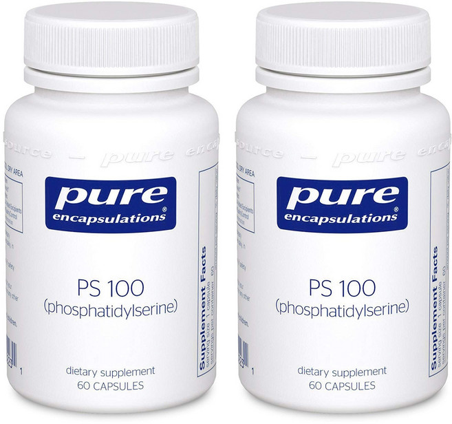Pure Encapsulations PS 100磷脂醯絲胺酸無麩質膠囊, 60顆, 2罐