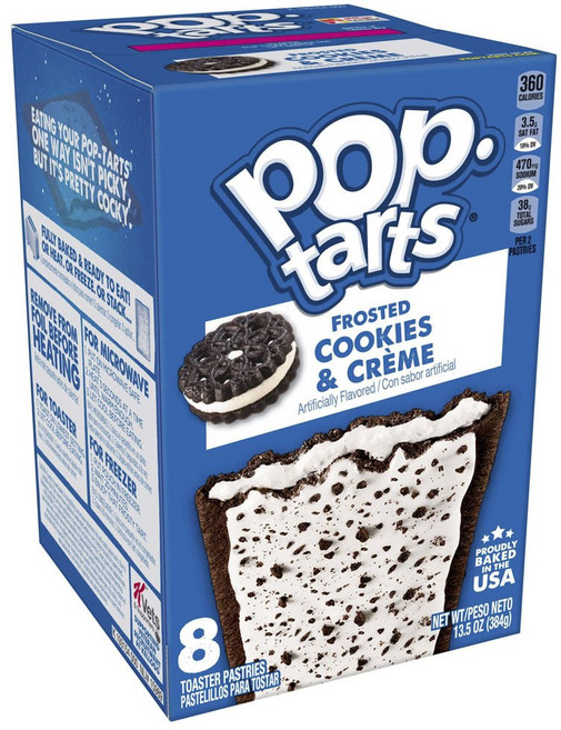 Kellogg's 家樂氏 Pop Tarts夾心餅乾, Cookies&Creme, 1盒, 384g