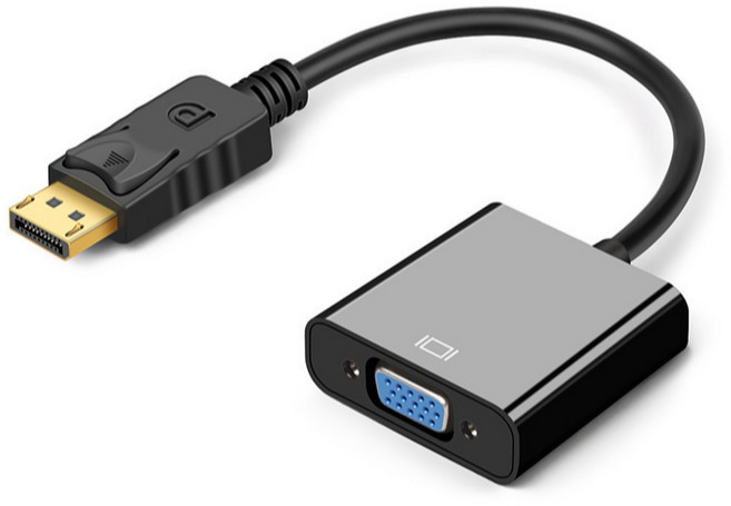 DP轉VGA FHD 1080P 轉接線 轉接頭, 1個, 詳見包裝