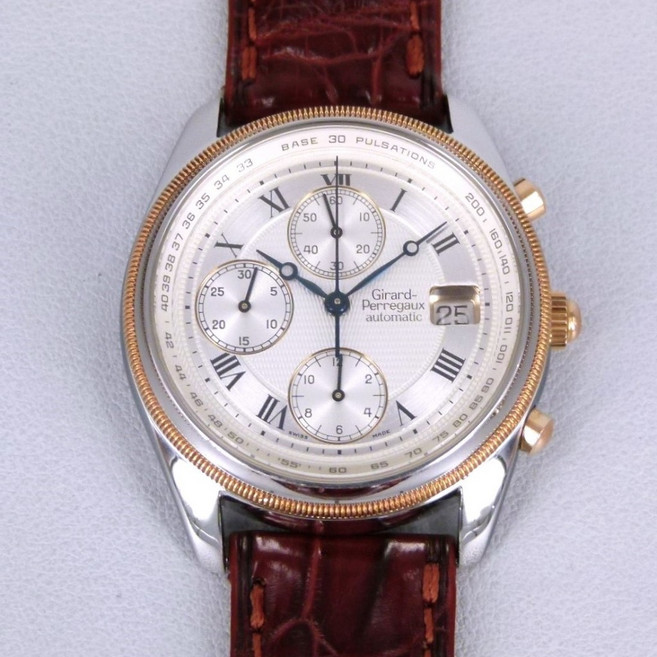 Girard Perregaux芝柏錶 GP4900 (38mm) 不鏽鋼 18K金 機械式自動上鍊計時腕錶