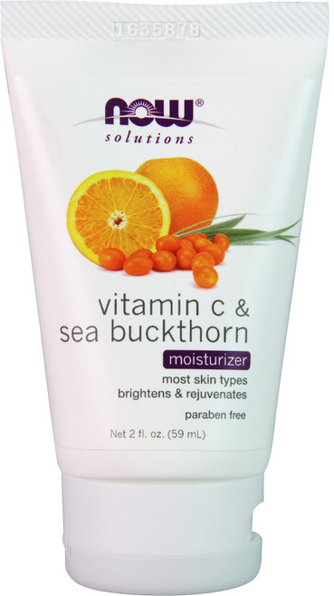 NOW Foods 維他命C沙棘保濕乳液, 1條, 59ml