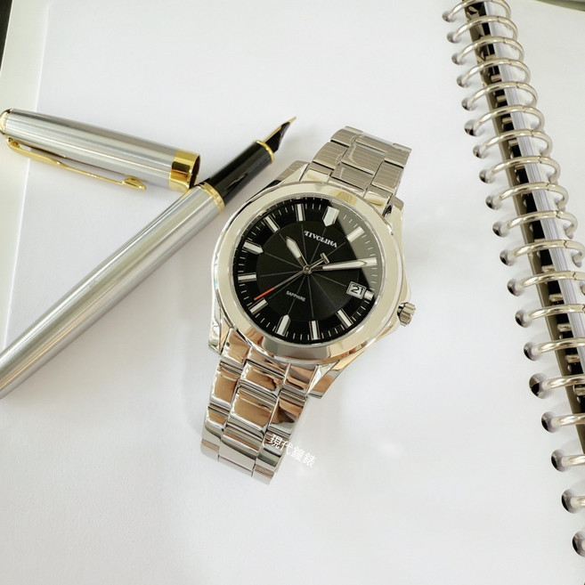 TIVOLINA小紅帽 極簡大三針腕錶MAW3772-K 38mm 精鋼時尚