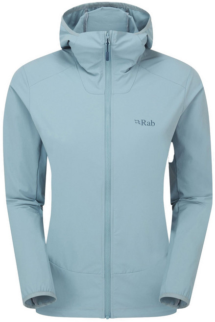 【野外營】英國 RAB Borealis Hoody 連帽夾克 女款 QWS77 運動 登山 外套, 堡壘灰, 1個