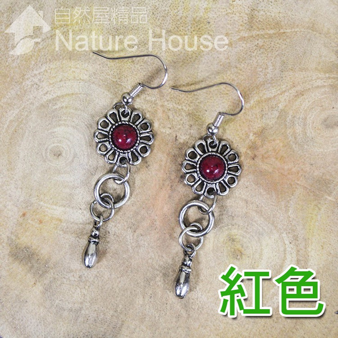 【自然屋精品】古銅古銀耳環 古銅 古銀 耳環 飾品 耳針式 耳飾 耳釘 復古風 earring