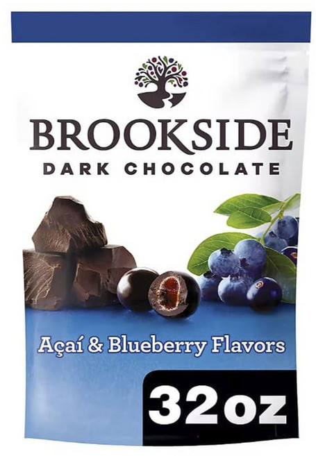 美國 BROOKSIDE 巴西莓夾心黑巧克力球, 1包, 907g