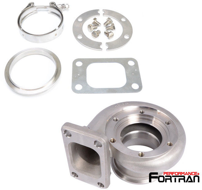 FORTRAN 渦輪排龜鐵殼 適用於 Garrett GT3076R GTX3076R GT3037 T3 V-Band, .82