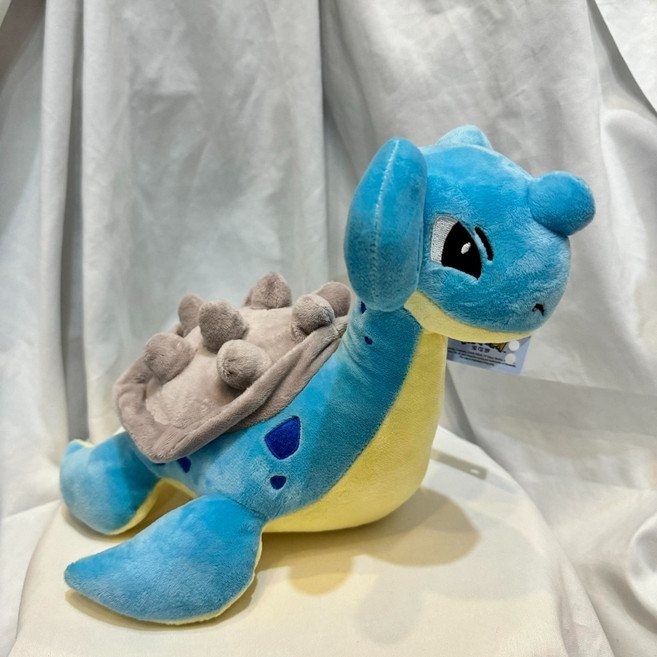神奇寶貝 寶可夢 拉普拉斯 娃娃 生日禮物 交換禮物, 藍色, 1個, 30cm