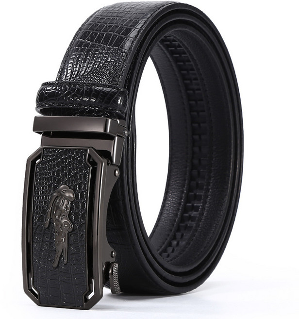 真皮自動扣 男士商務西裝腰帶