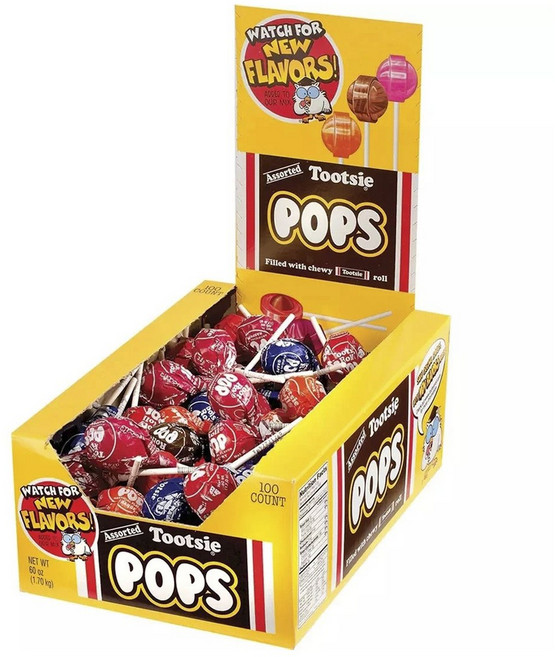TootsieRoll POPS 綜合口味 100入, 1個, 1.7kg
