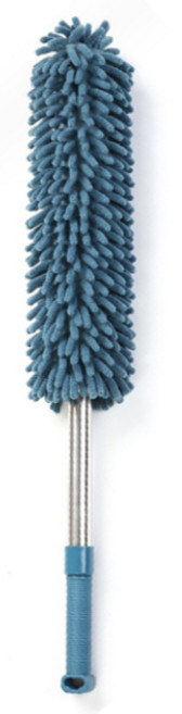 雪尼爾伸縮除塵撢 靜電除塵刷 雞毛撢子 灰塵清潔, 藍色, 1個