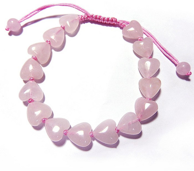 168開運坊 心心相印粉晶手鍊 可調大小