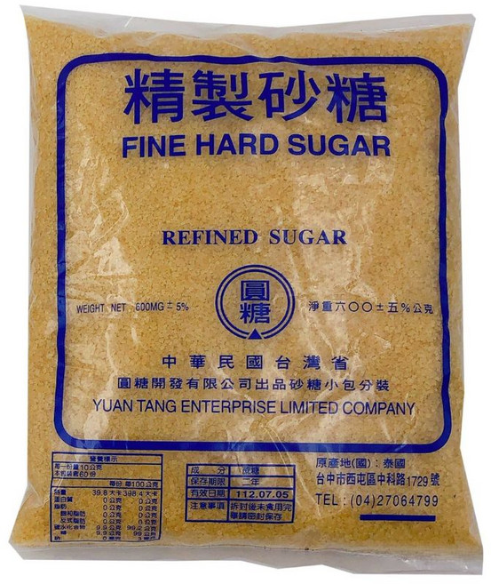 圓糖精製二砂 適用於各式烹調方式 提升食材原味 輕鬆享受美味佳餚, 600g, 1個