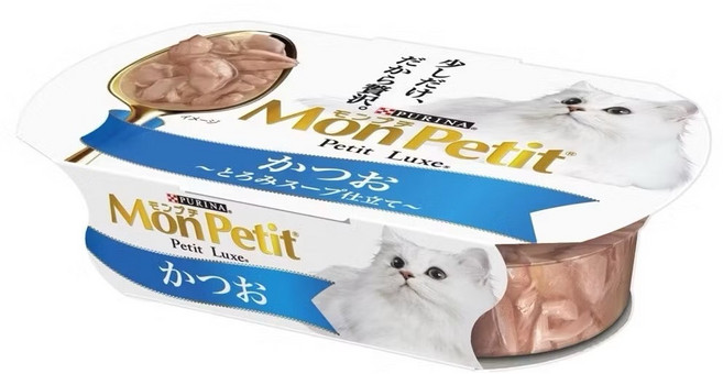 MonPetit 貓倍麗 珍饌貓餐盒 貓咪濕糧 營養豐富, 鰹魚, 57g, 1個