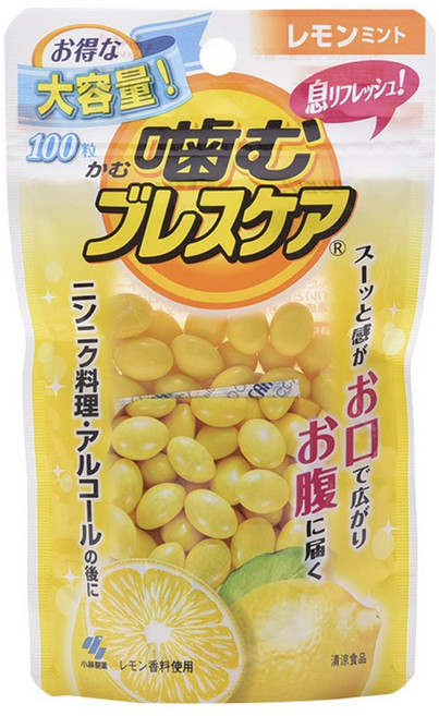 KOBAYASHI 小林製藥 口氣清新咀嚼錠 檸檬薄荷, 1個