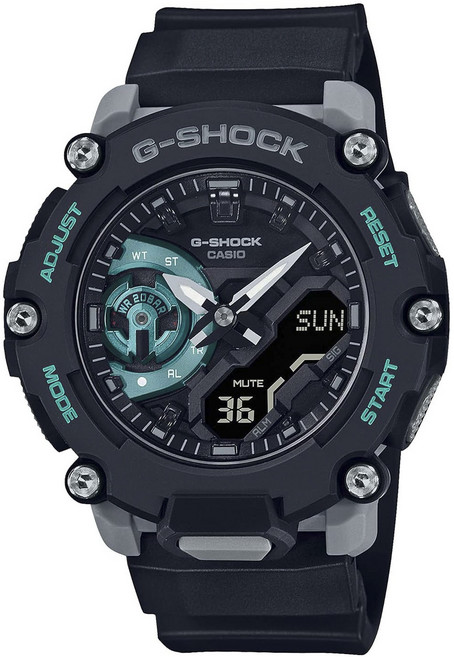 CASIO 卡西歐 G-SHOCK Carbon Core Guard WR 20 bar 男性運動手錶 GA-2200M-1AJF